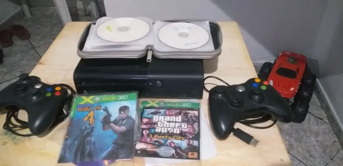 XBOX 360 + JOGOS + CONTROLES