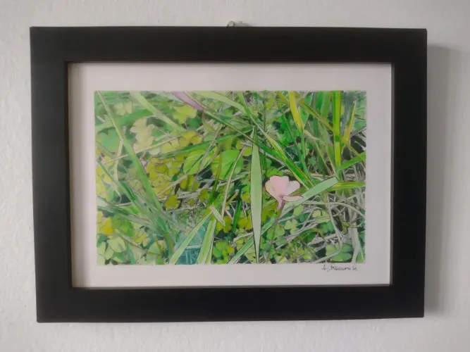 Aquarela 15x21cm cm com moldura paisagem 3