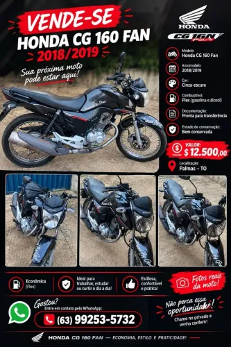 Honda CG 160 FAN Flex 2019