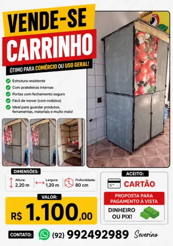 Carrinho pra comércio