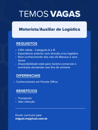 LOGISTICA//MOTORISTA