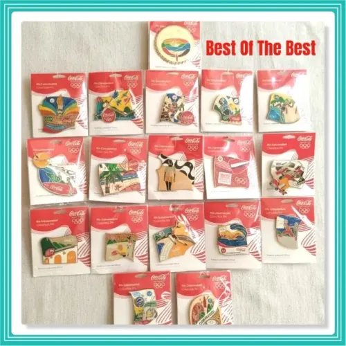 Rio 2016 Cocacola 1X Tampa, Com 17 Pins Do Dia 1 Ate O Dia 17 (Coleçao Completa)