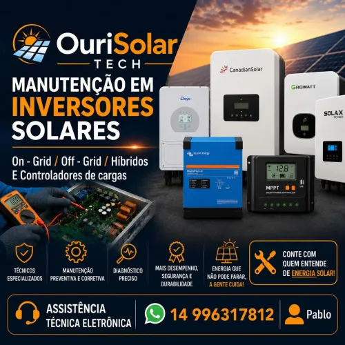 Manutenção em Inversor Solar, Controlador de Carga