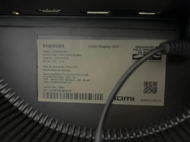 Monitor Samsung Odyssey G5 27 QHD 165Hz