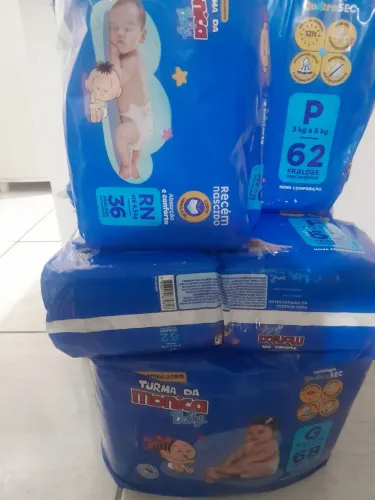 Fralda turma da monica 