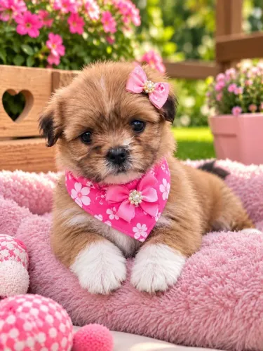 Entregamos para você! Filhotes de Lhasa apso fêmea 
