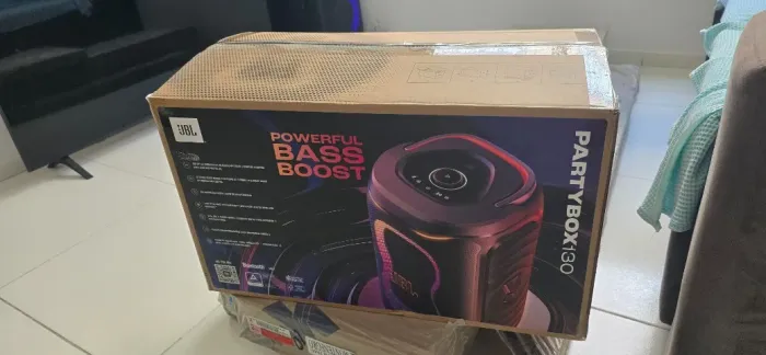 JBL PARTYBOX 130 NOVA NA CAIXA