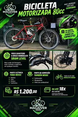 Bicicleta motorizada 80cc