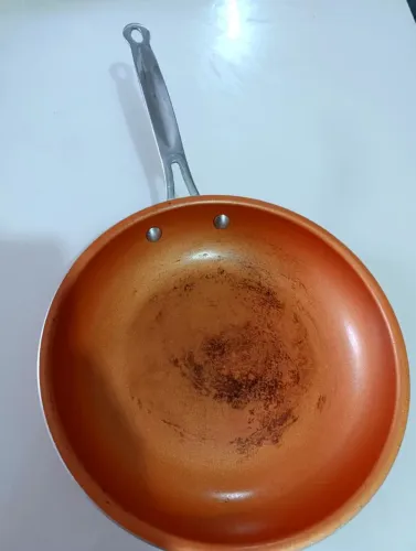 Frigideira 26cm Cor de Cobre com Cabo de Aço Ótima Qualidade