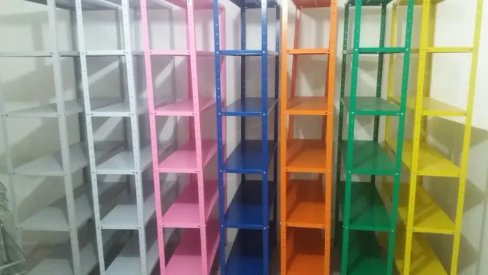 Estante de ferro cinza 6 bandejas pintura eletrostática novas