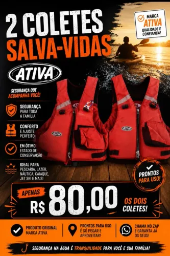2 colete salva-vidas
