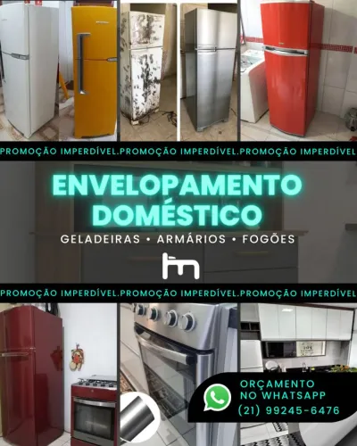 ENVELOPAMENTO ELETRODOMÉSTICOS E MÓVEIS