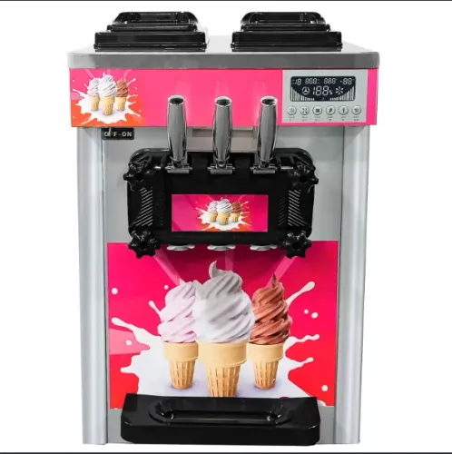 Máquina de Sorvete Expresso / Soft - 3 Bicos (2 Sabores + Misto)