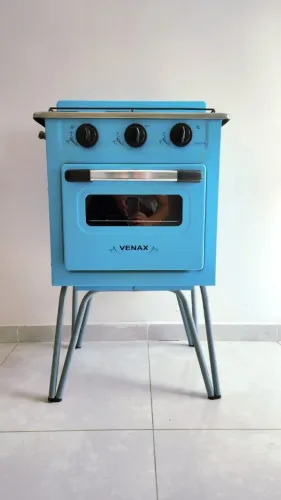 Fogão 2 Bocas e forno Venax Gemini Vetro Azul NOVÍSSIMO