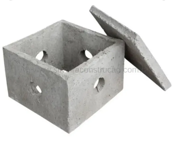 Caixa de passagem concreto 30x30 