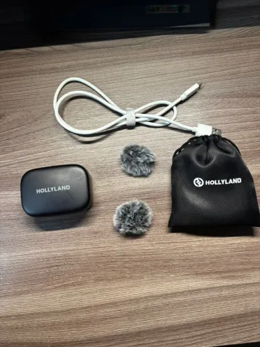 Hollyland LARK A1 Duo M18C2 - 2 Microfones Sem Fio