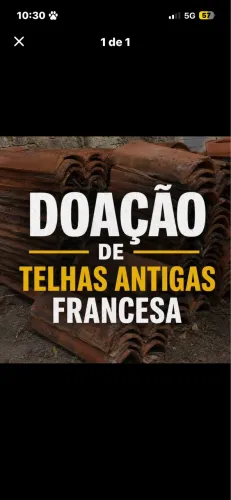 Doação de telhas antigas francesas