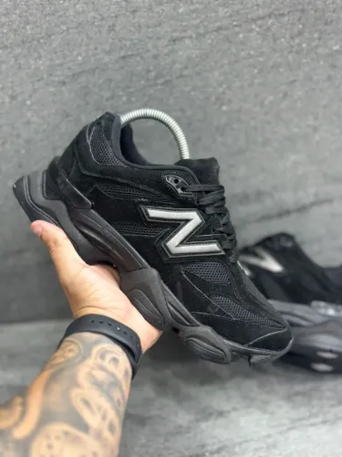 Tênis New Balance 9060 Couro Camurça Preto Unissex - Disponível 38 AO 43