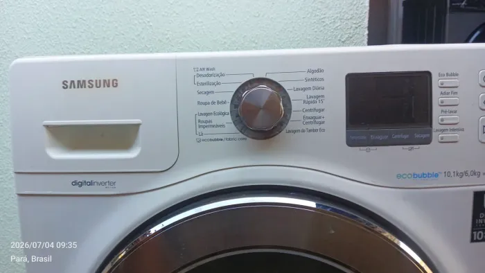 Lavadora Samsung ecobuble 10kg inverter