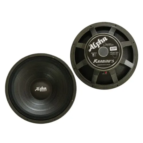 Kit 2 Alto Falante Alpha 15'' 1000w Rms 4 Ohms Khromus
