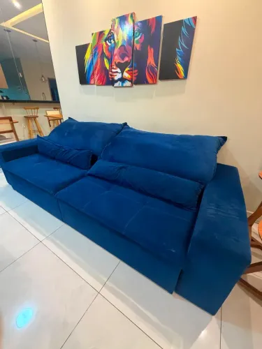 Sofá retrátil e reclinável com 2,90