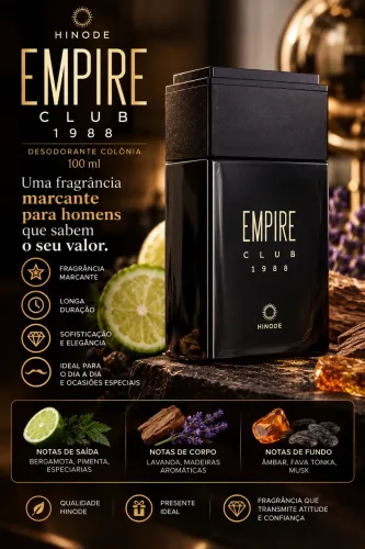 ? Empire Club 1988 Desodorante Colônia 100ml | Fragrância Masculina