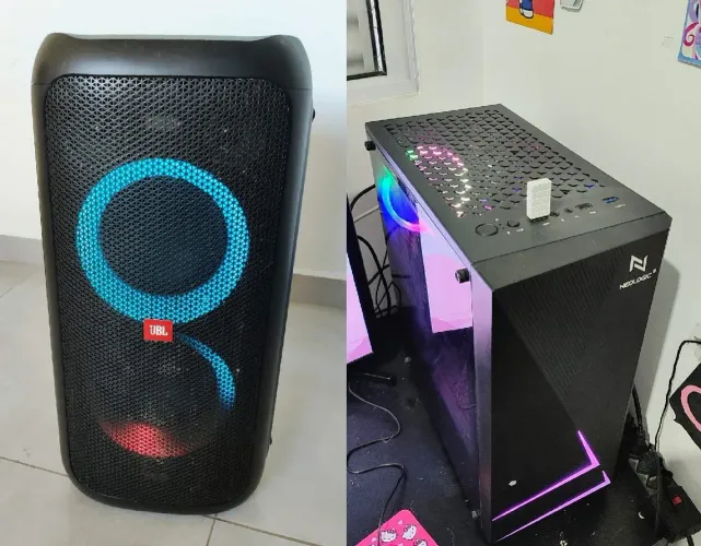 Pc gamer + caixa de som