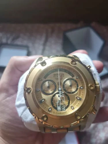Relógio Invicta Reserve Subaqua Dourado Swiss Made Original (Model 13003) Completo