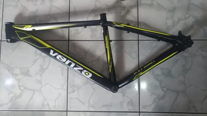 Kit Quadro Venzo Falcon 29/17 (Preto/Amarelo Neon) + Componentes