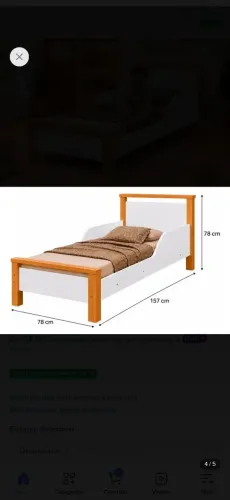 Cama infantil semi nova