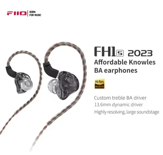Fone Hi-Res híbrido.