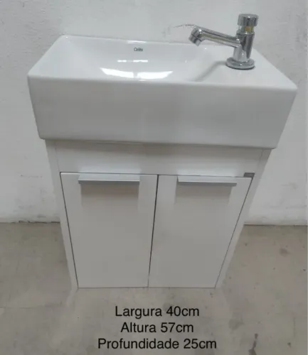 Armário de Banheiro com Cuba e Torneira