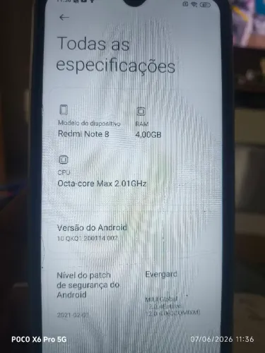 Celular usado bom redmi note 8