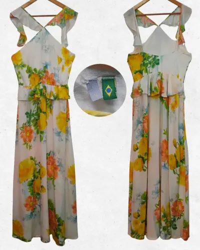 Vestido Longo FARM tamanho M