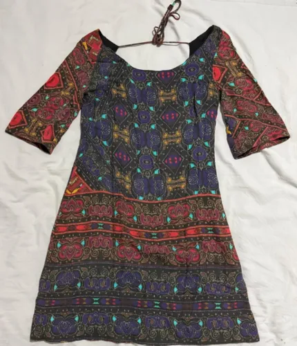 Vestido colorido boho