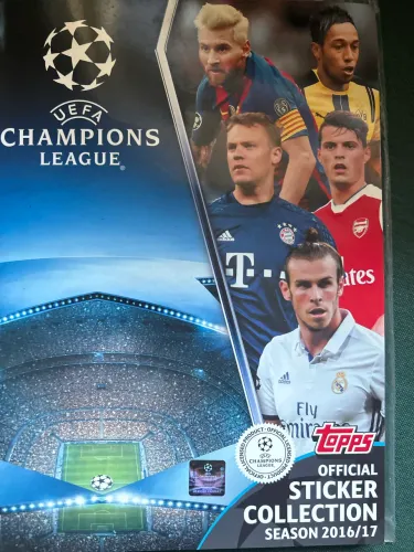 ÁLBUM FIGURINHAS UEFA CHAMPIONS LEAGUE 2016/17 Topps