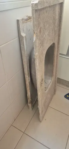 Granito com cuba em " L"