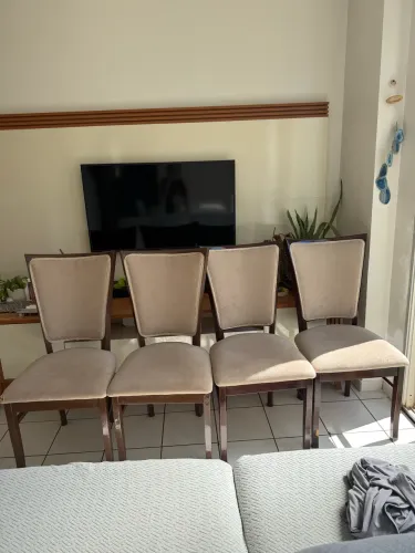 Conjunto 4 Cadeiras Madeira Maciça