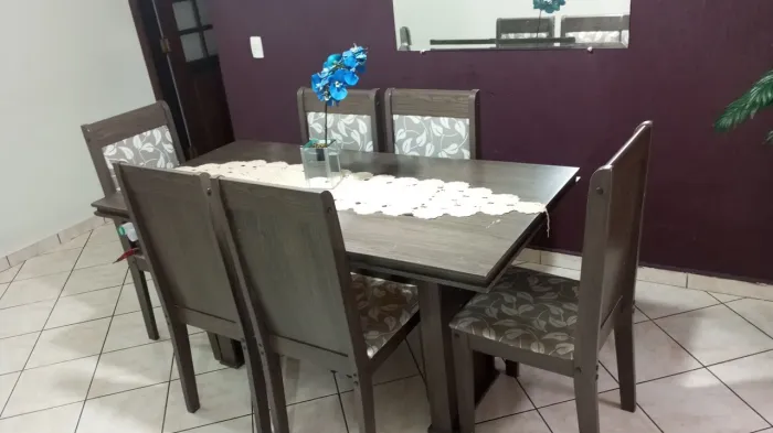 Mesa de jantar 6 lugares 