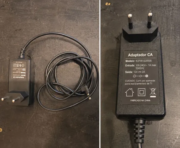 Fonte Adaptador 12V 2A Bivolt para Roteador e Eletrônicos