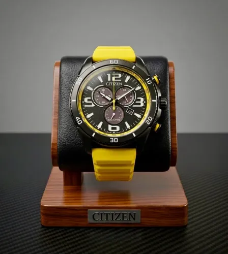 Relógio Citizen Brycen Sports Eco Drive Amarelo novo