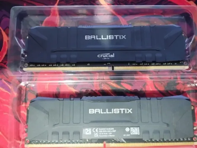 Memória ram crucial ballistix 16gb - 8gbx2 ddr4 3000mhz