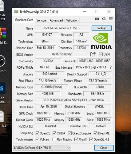 GTX 750TI 4GB