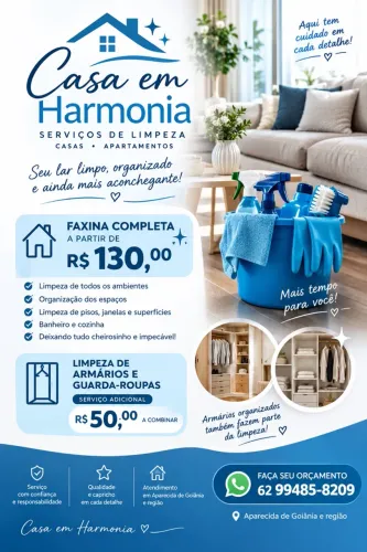 Limpeza / Serviço de limpeza / Faxina