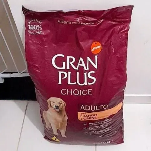 Ração Granplus Choice Frango e Carne Cães Adultos | 10,1Kg