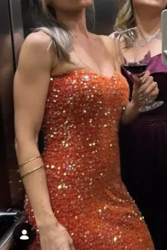 vestido paetê festa