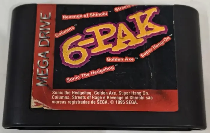 6-Pak Original Mega Drive 6 Classicos pelo valor de 1 Jogo