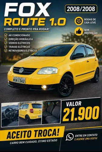 Volkswagen Fox Route 1.0 MI Total Flex 8V 5P 2008