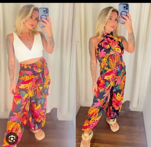 Calça que vira macacão da Farm