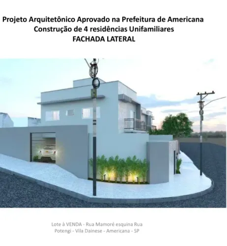 Vendo lote 403m2 - oportunidade para construtora- aprovado para construção de 4 casas